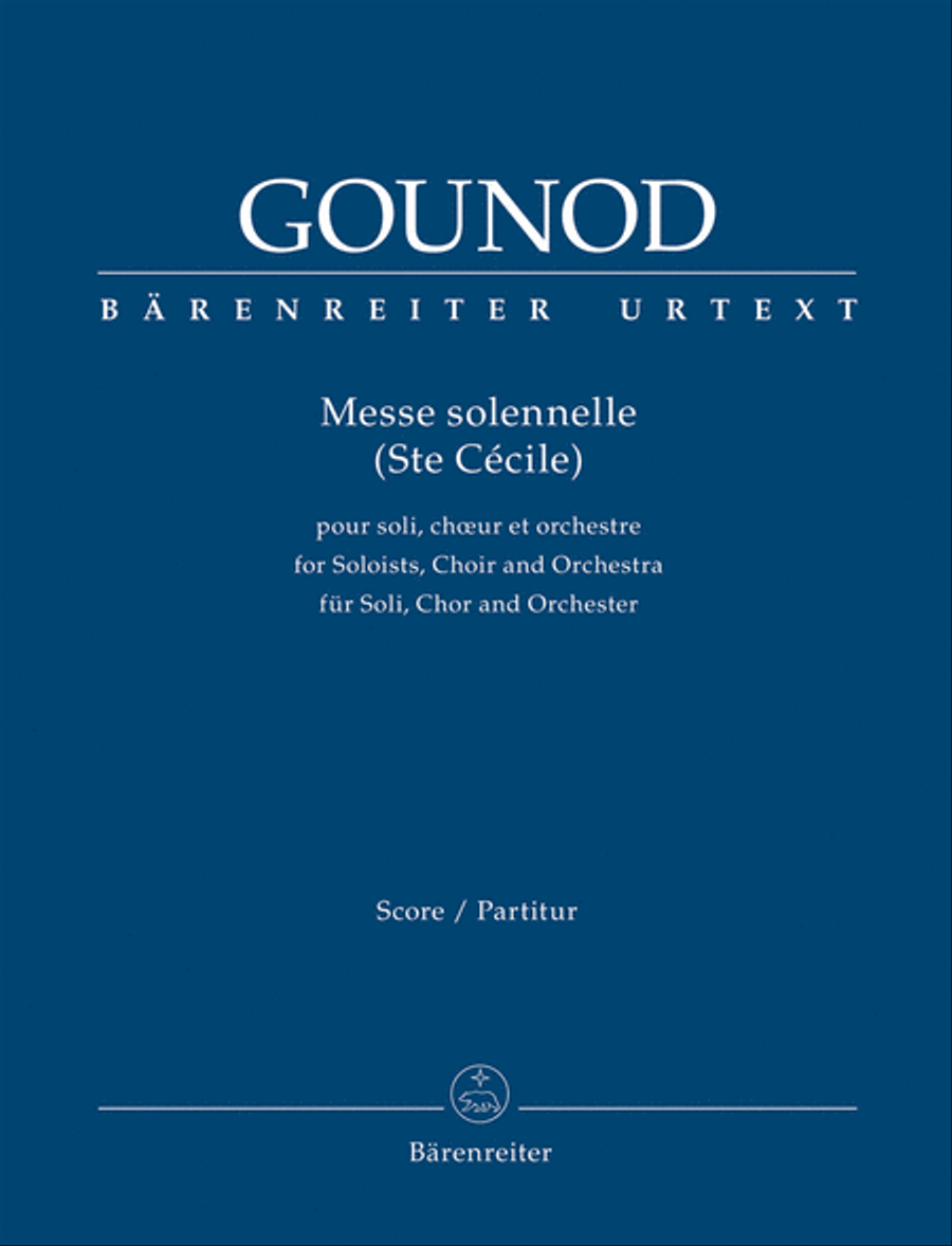 Messe solennelle (Saint Cecile) for Soloists, Choir and Orchestra 4-Part scores gallery preview page 1