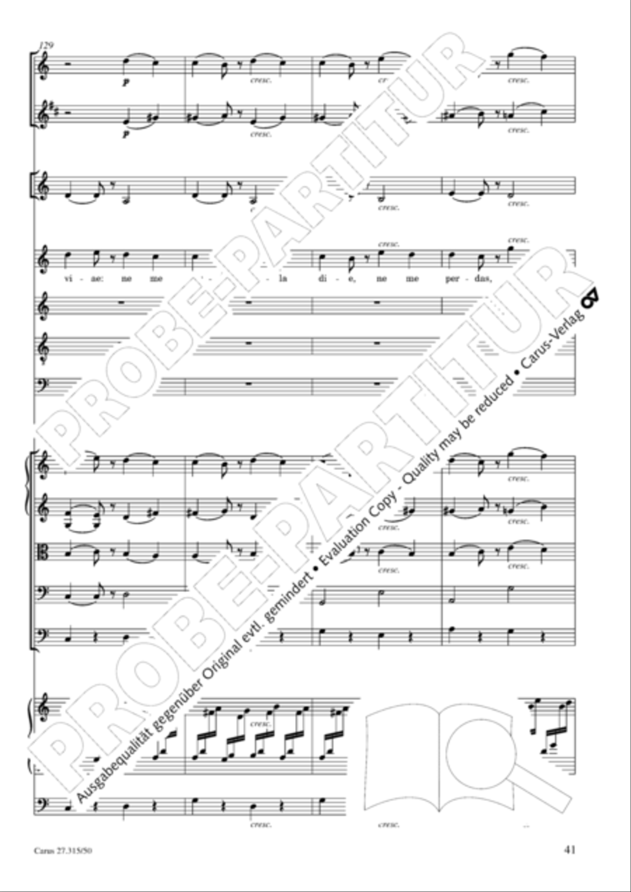 Requiem in C major 4-Part scores gallery preview page 44