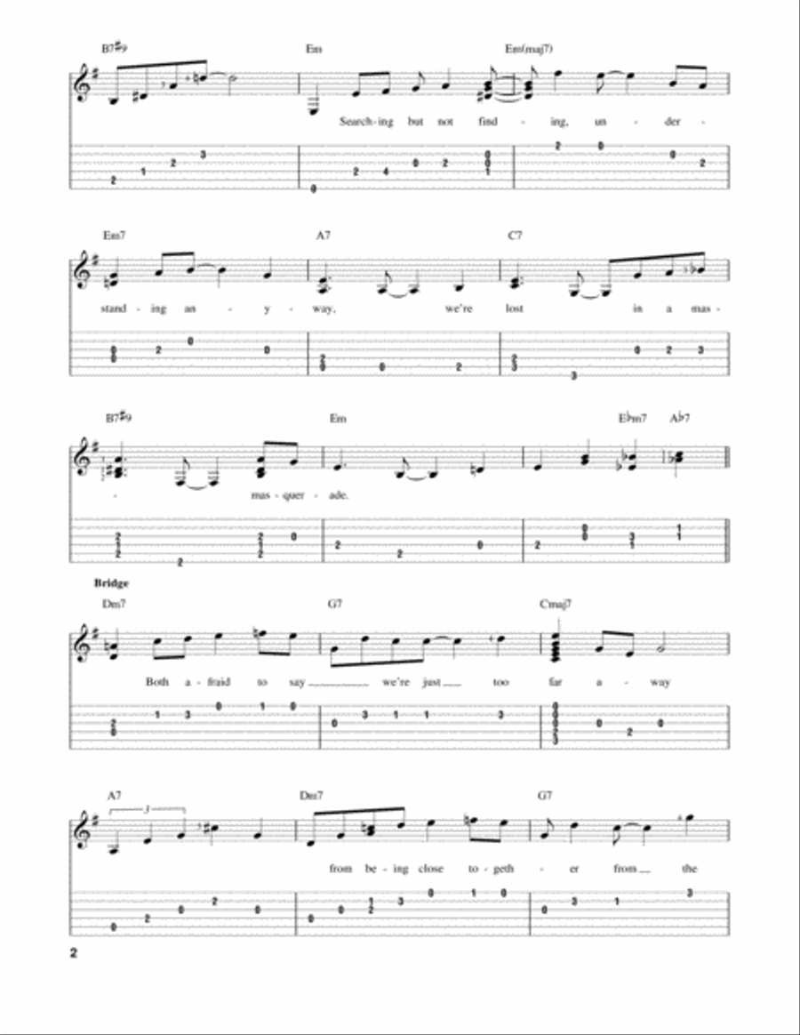 This Masquerade This Masquerade Guitar Tablature scores gallery preview page 2