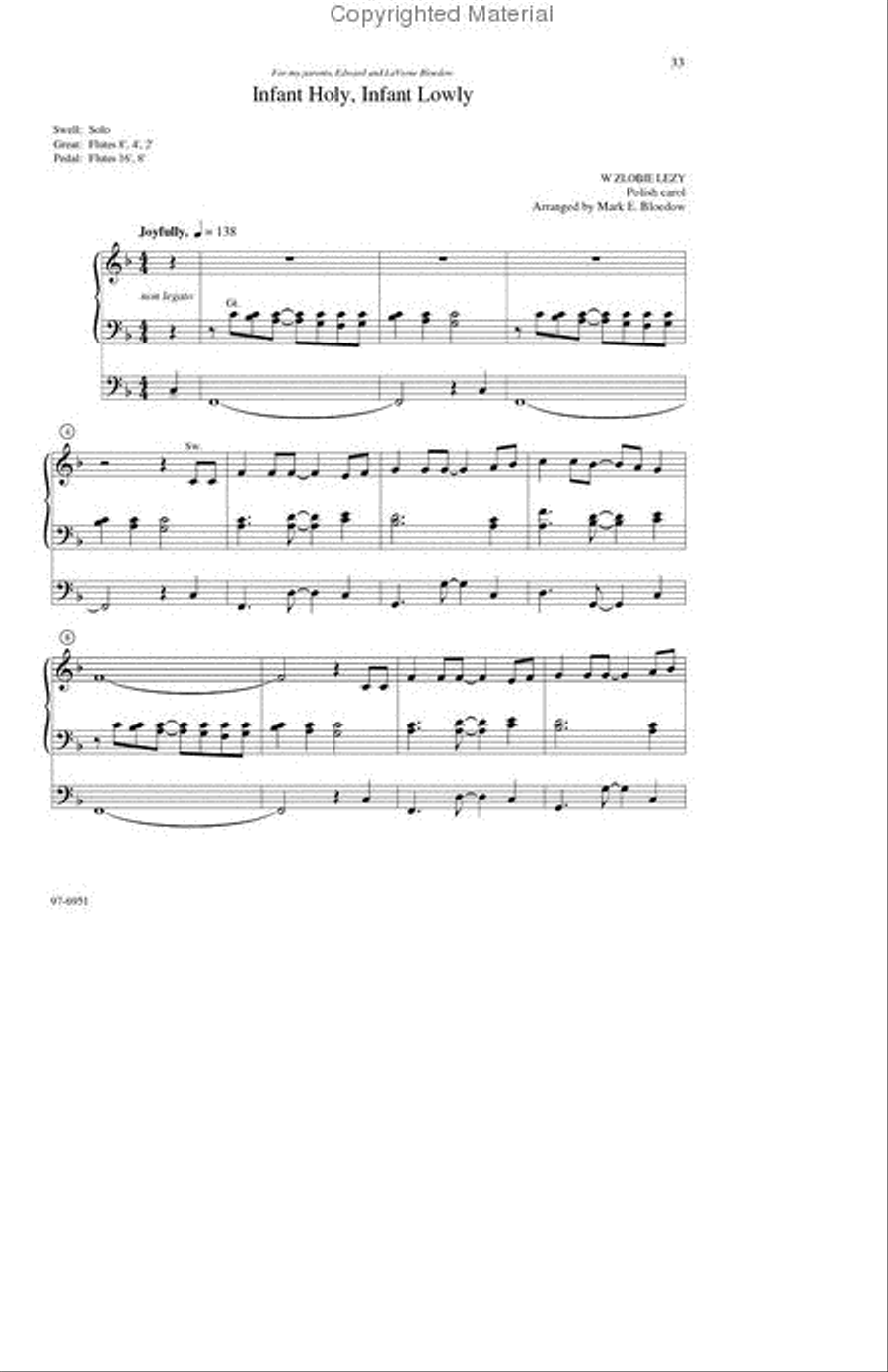 He Comes to Us Organ scores gallery preview page 8