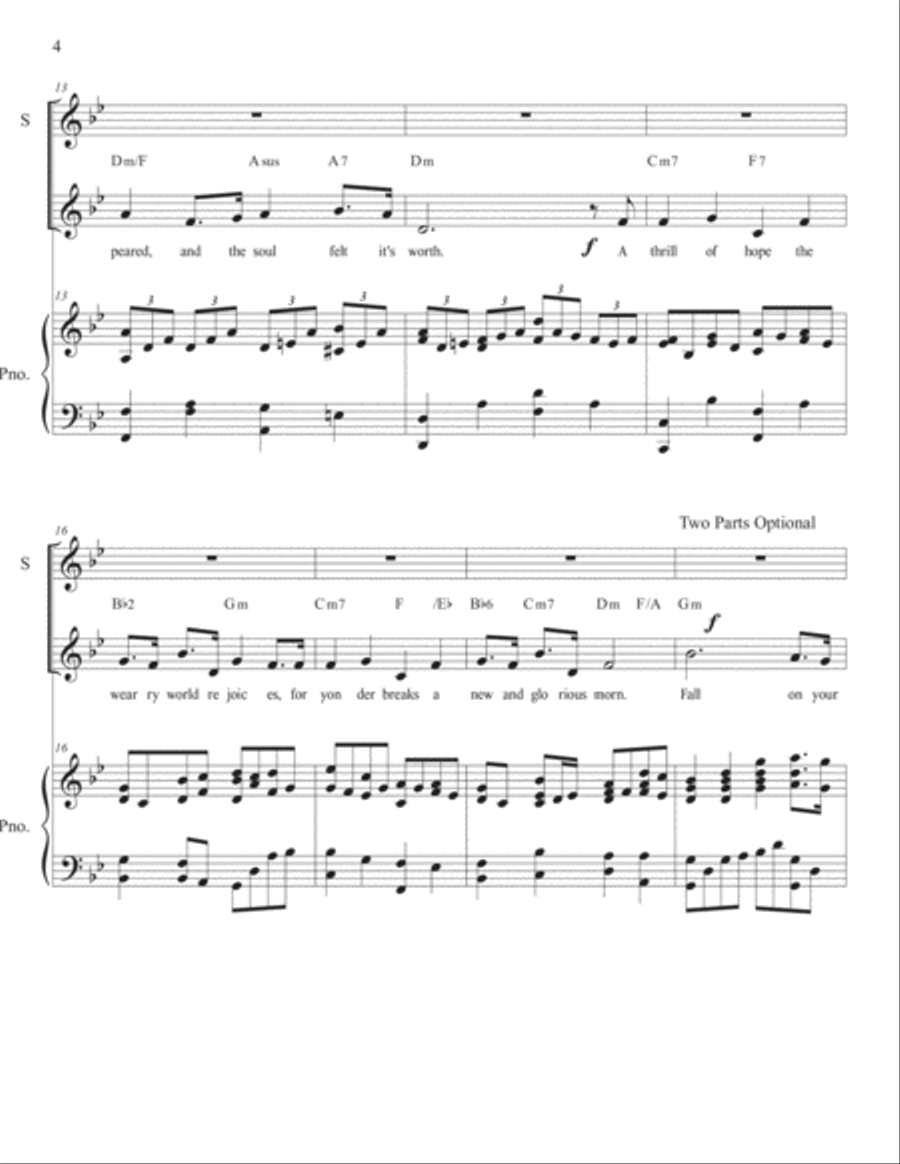 O Holy Night Soprano Tenor Duet O Holy Night Soprano Tenor Duet Piano scores gallery preview page 4