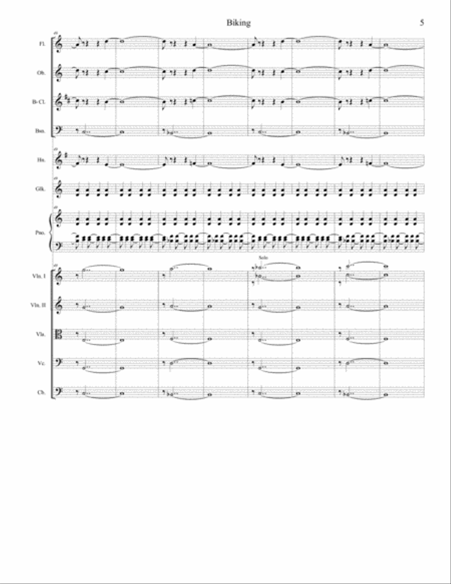 Bike Bike Bike - aka Biking Chamber Orchestra scores gallery preview page 5