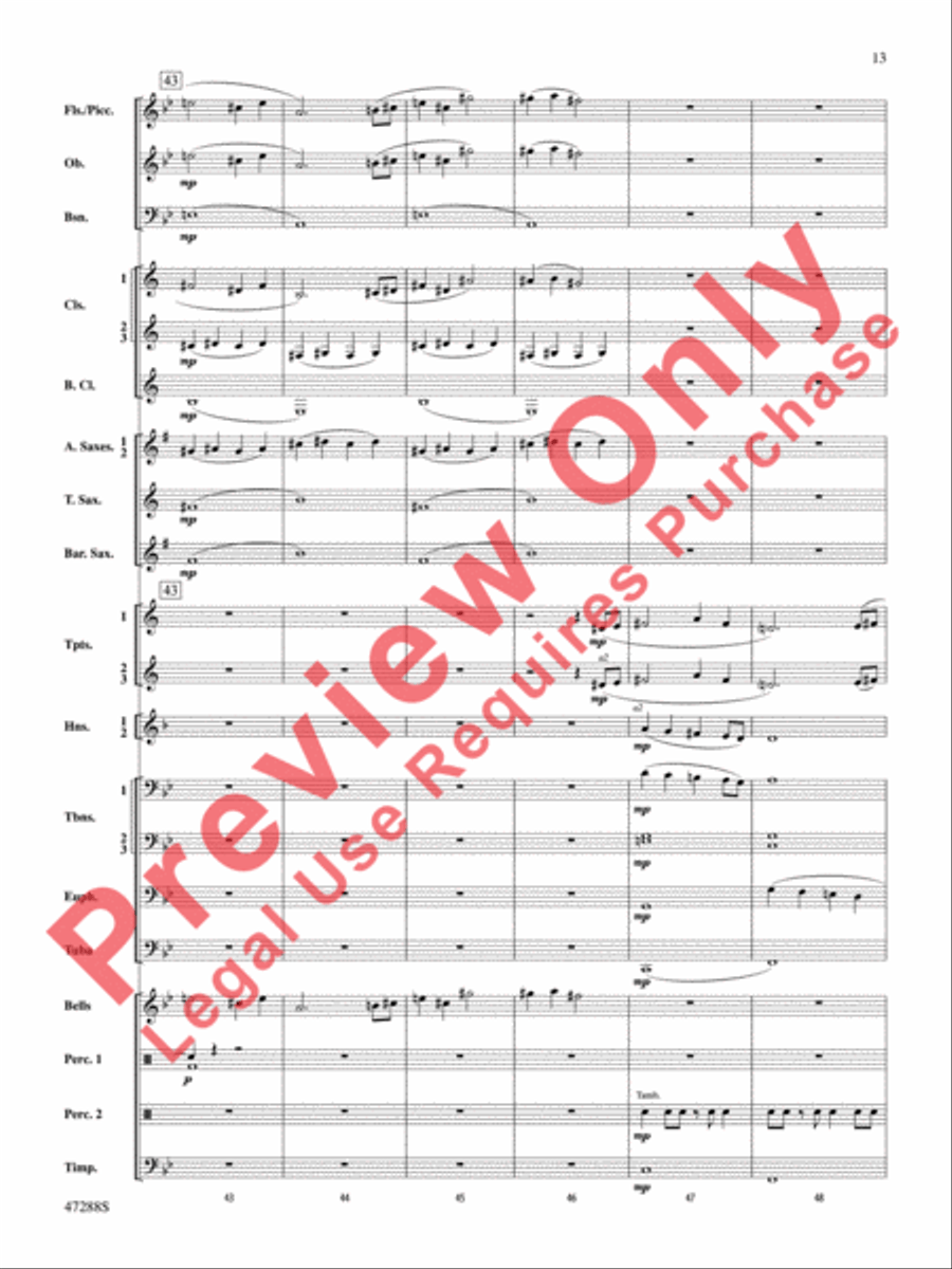 Riverside Overture Concert Band scores gallery preview page 14