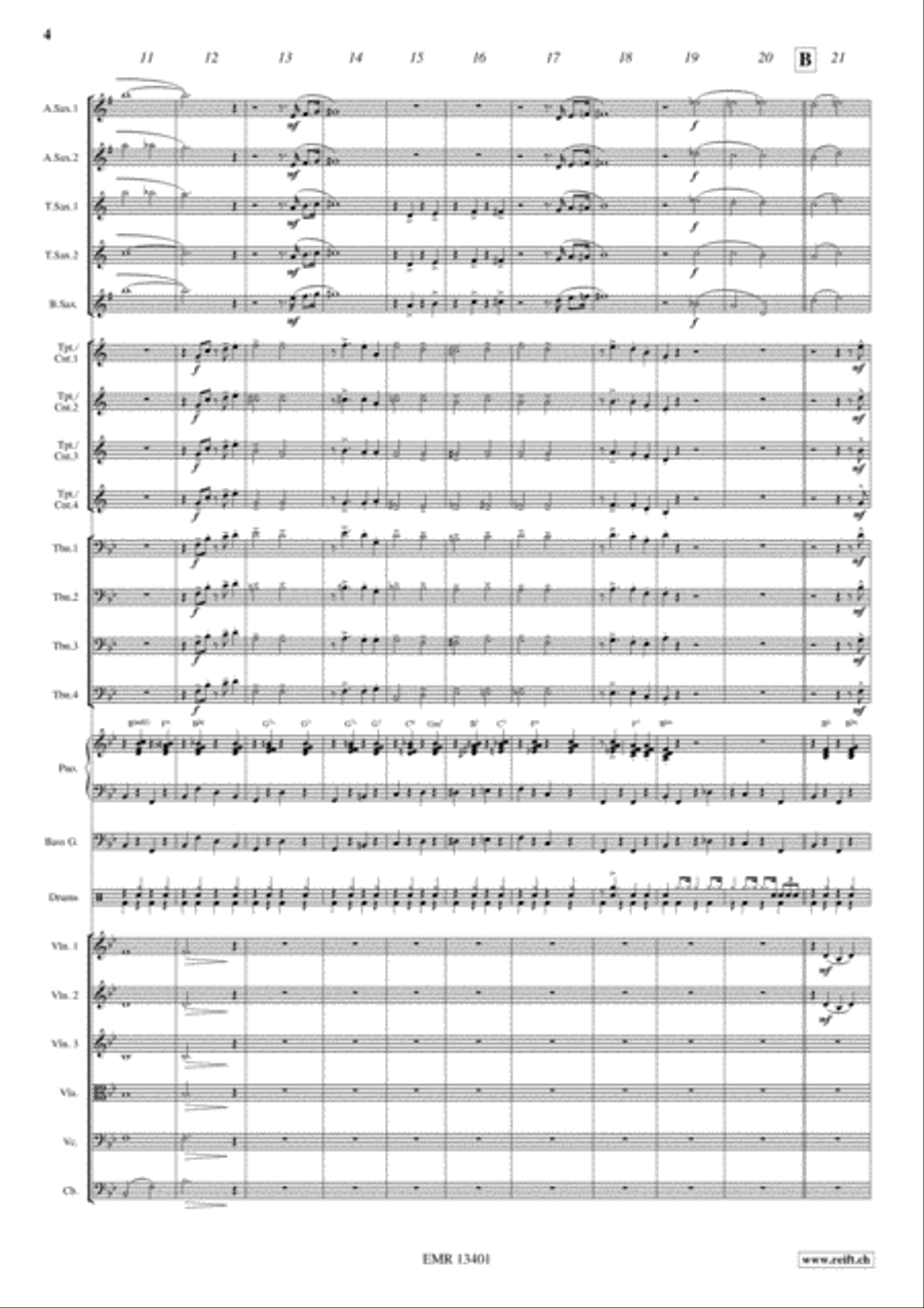 Happy Memories Big Band scores gallery preview page 4