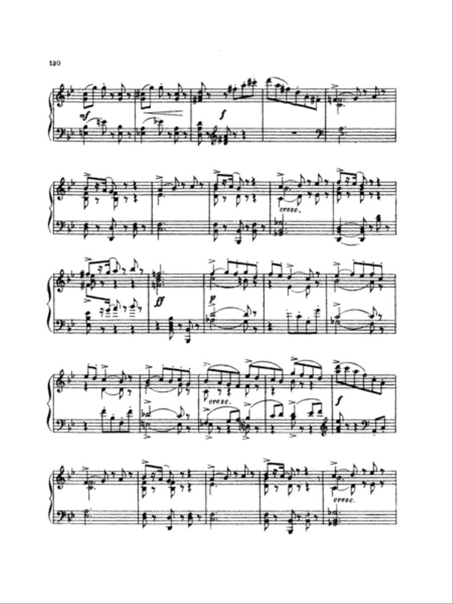 Tchaikovsky: Eighteen Piano Pieces, Op. 72; Aveu Passionne; Valse, Op. 40, No. 9, 1st Version Piano Solo scores gallery preview page 3
