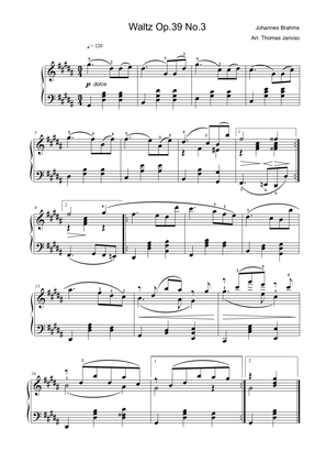 Brahms Waltz Op.39 No.3