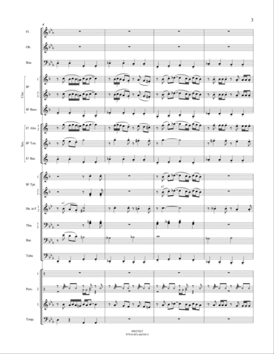 Street Tango - Conductor Score (Full Score) Concert Band scores gallery preview page 3