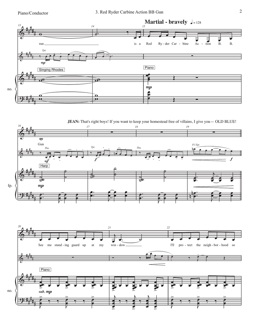 Red Ryder(r) Carbine Action Bb Gun Piano, Vocal scores gallery preview page 4