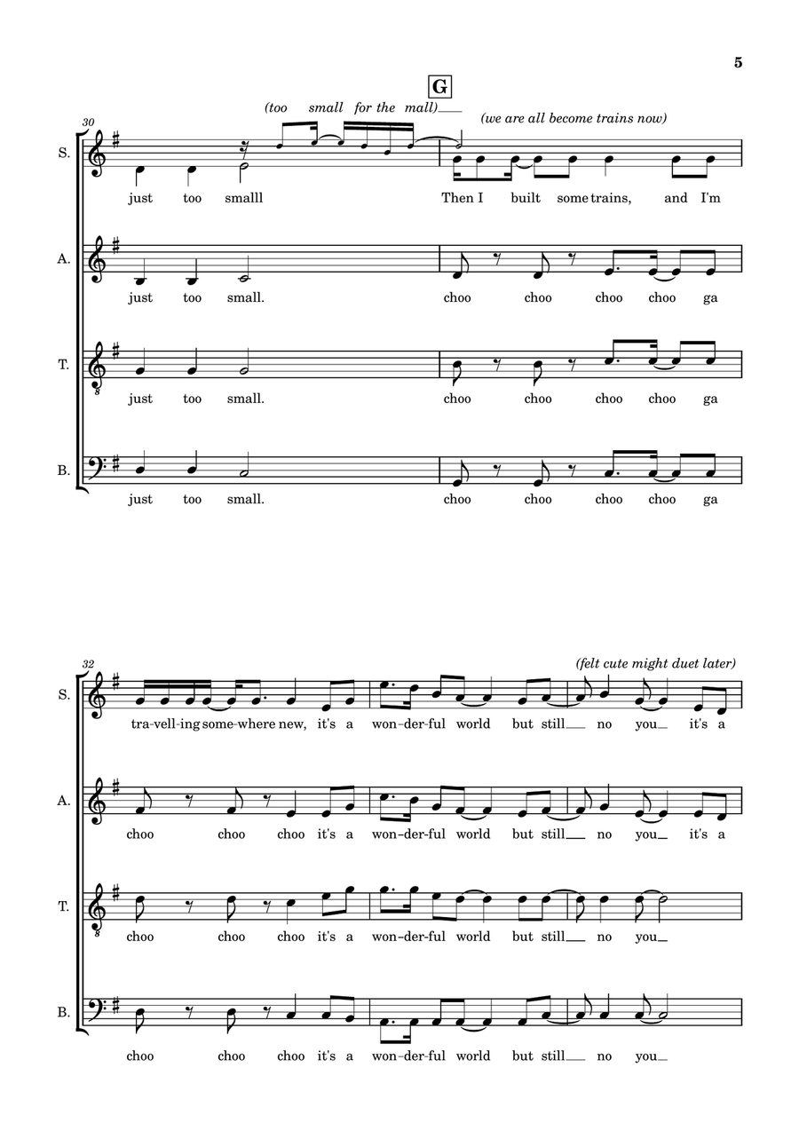 La De Da De Da De Da De Day Oh 4-Part scores gallery preview page 5