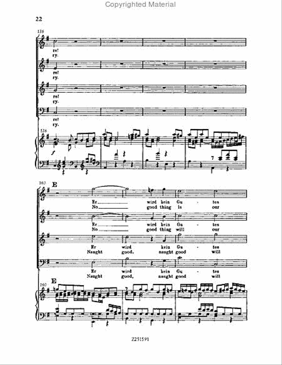 Gott, der Herr, ist Sonn' und Schild, BWV 79 Choir scores gallery preview page 22