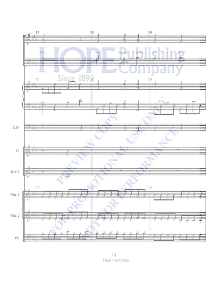 Near the Cross with The Power of the Cross Clarinet scores gallery preview page 14