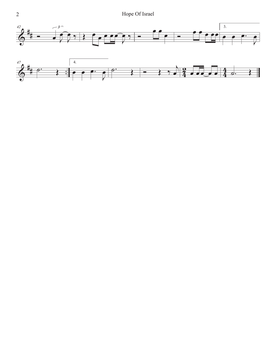 Hope Of Israel Hope Of Israel Soprano Saxophone scores gallery preview page 6