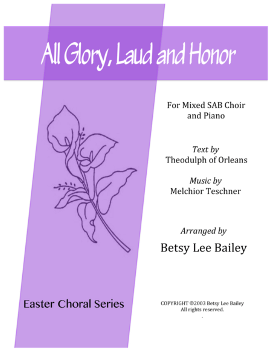 All Glory, Laud and Honor 3-Part scores gallery preview page 1