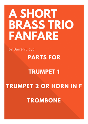 Book cover for Short fanfare for brass trio