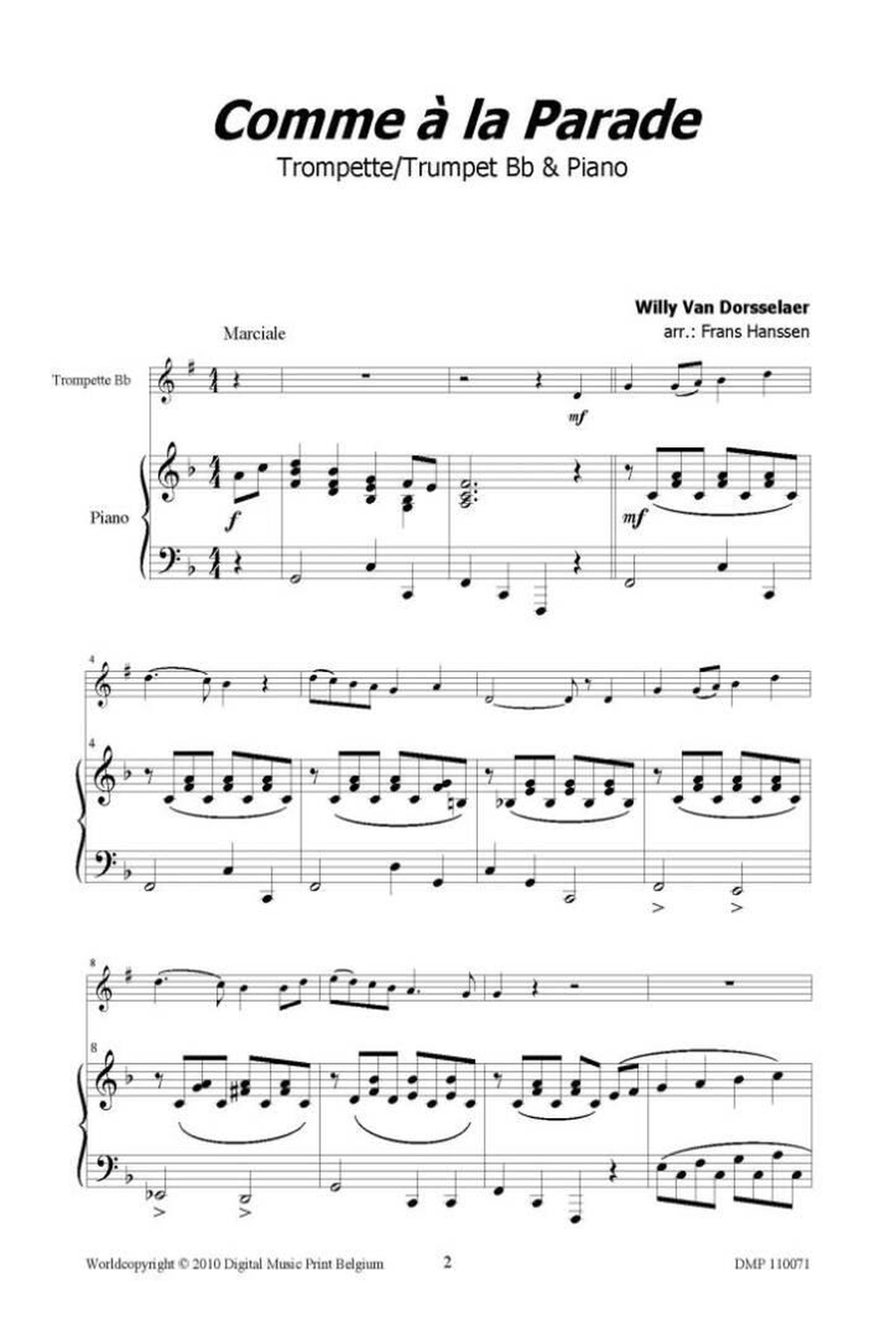 Comme À La Parade Trumpet Solo scores gallery preview page 2