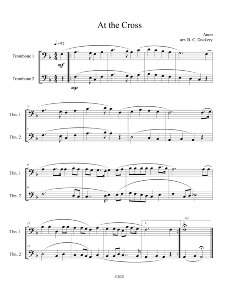 20 Easter Hymn Duets for 2 Trombones: Vols. 1 & 2 image number null