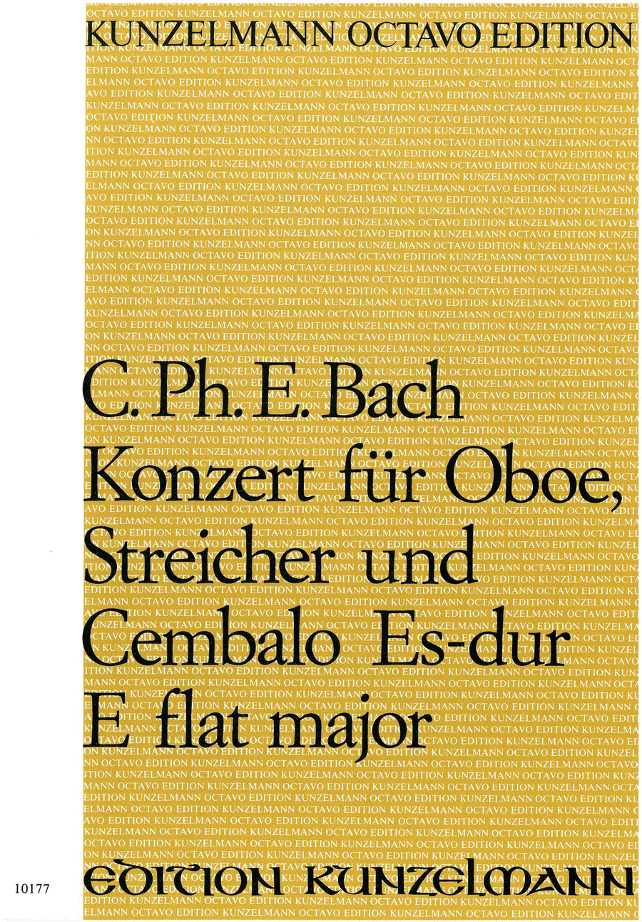 Concerto for oboe in E-flat major String Orchestra scores gallery preview page 1