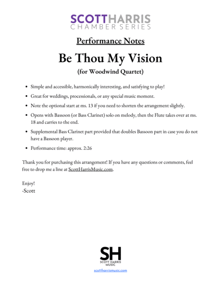 Be Thou My Vision (Woodwind Quartet) image number null