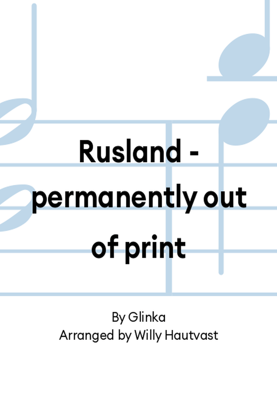 Rusland - permanently out of print Concert Band scores gallery preview page 1