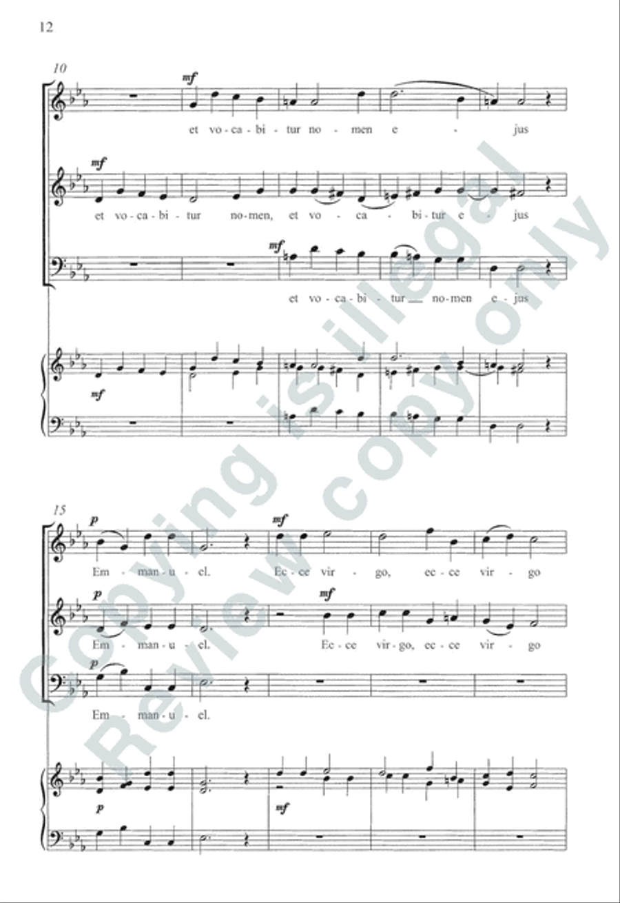 Somerset Anthem Books, Volume I (Advent & Christmas) 3-Part scores gallery preview page 24