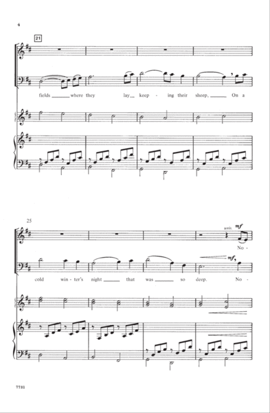 The First Noel / Pachelbel's Canon 3-Part scores gallery preview page 4