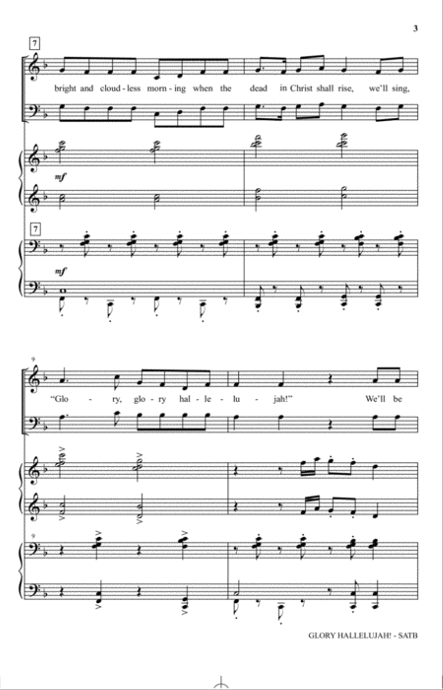 Glory Hallelujah! 4-Part scores gallery preview page 2