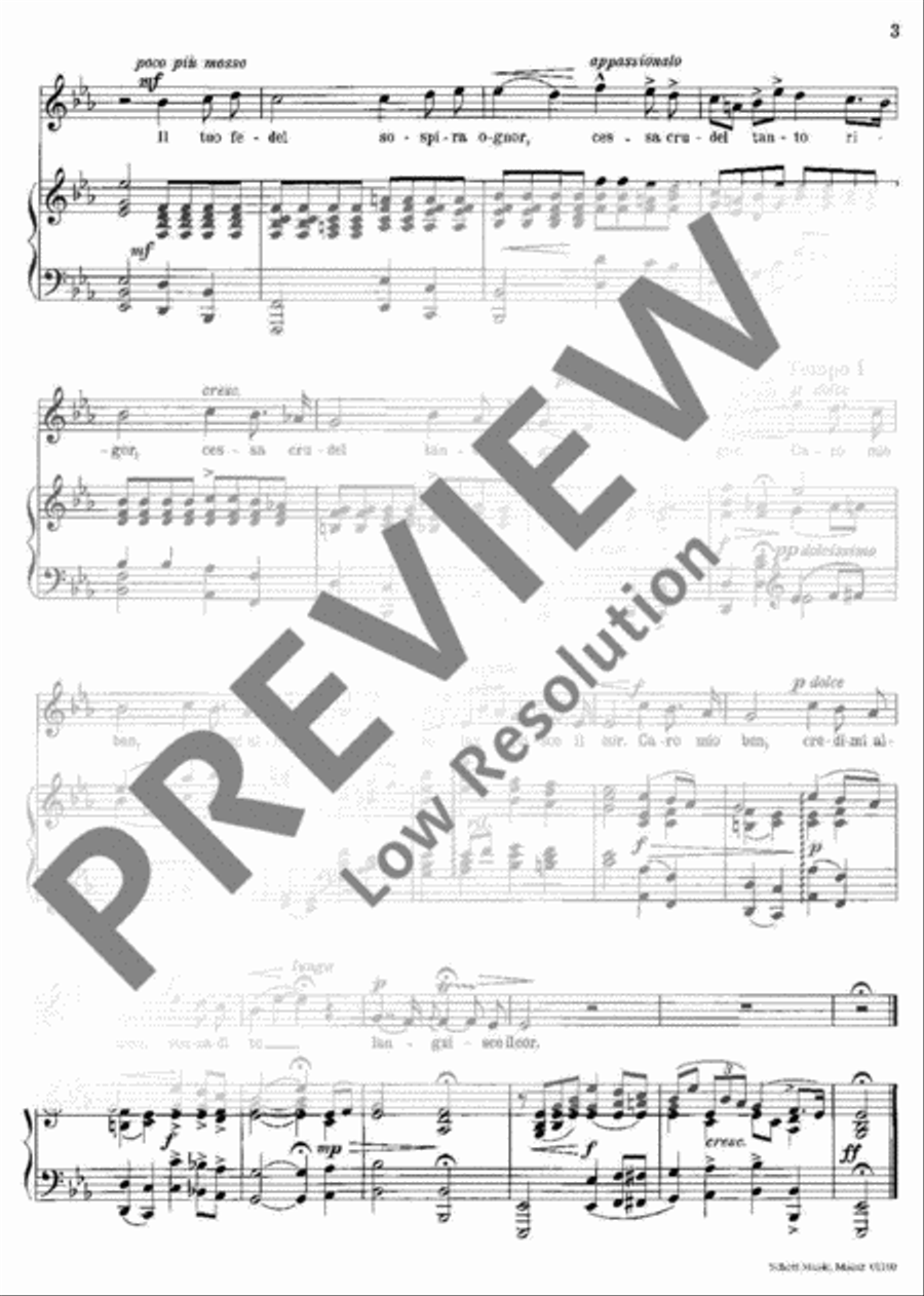 Caro mio ben Medium Voice scores gallery preview page 4