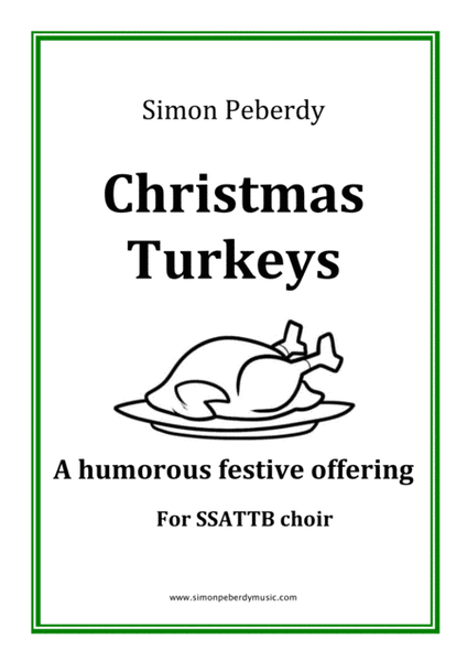 "Christmas Turkeys", comical festive ditty for SSATTB choir image number null