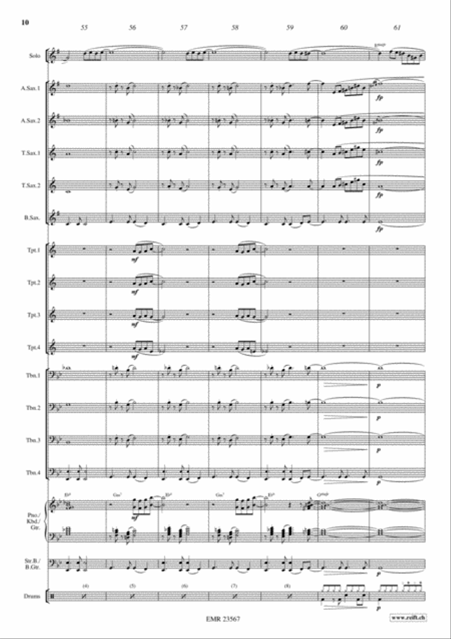 Funkysax Big Band scores gallery preview page 10