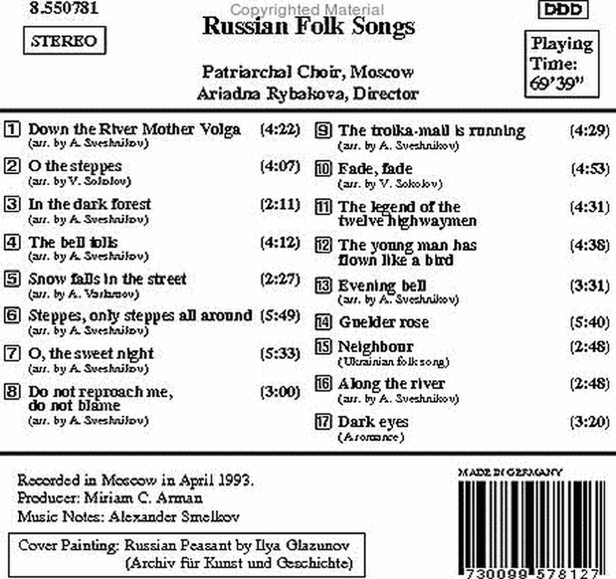 Russian Folk Songs image number null