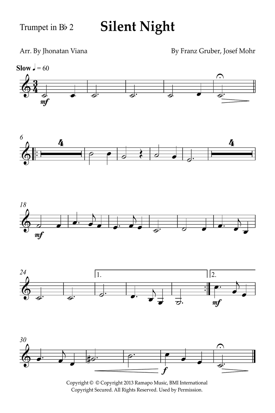 Silent Night Silent Night Small Ensemble scores gallery preview page 5