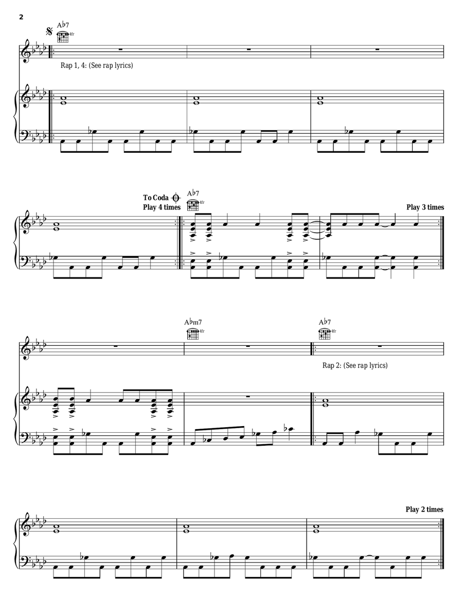 Sabotage Piano, Vocal, Guitar scores gallery preview page 2