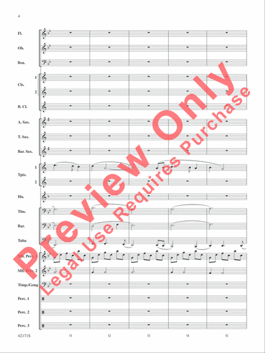 Prelude and Firestorm Concert Band scores gallery preview page 5