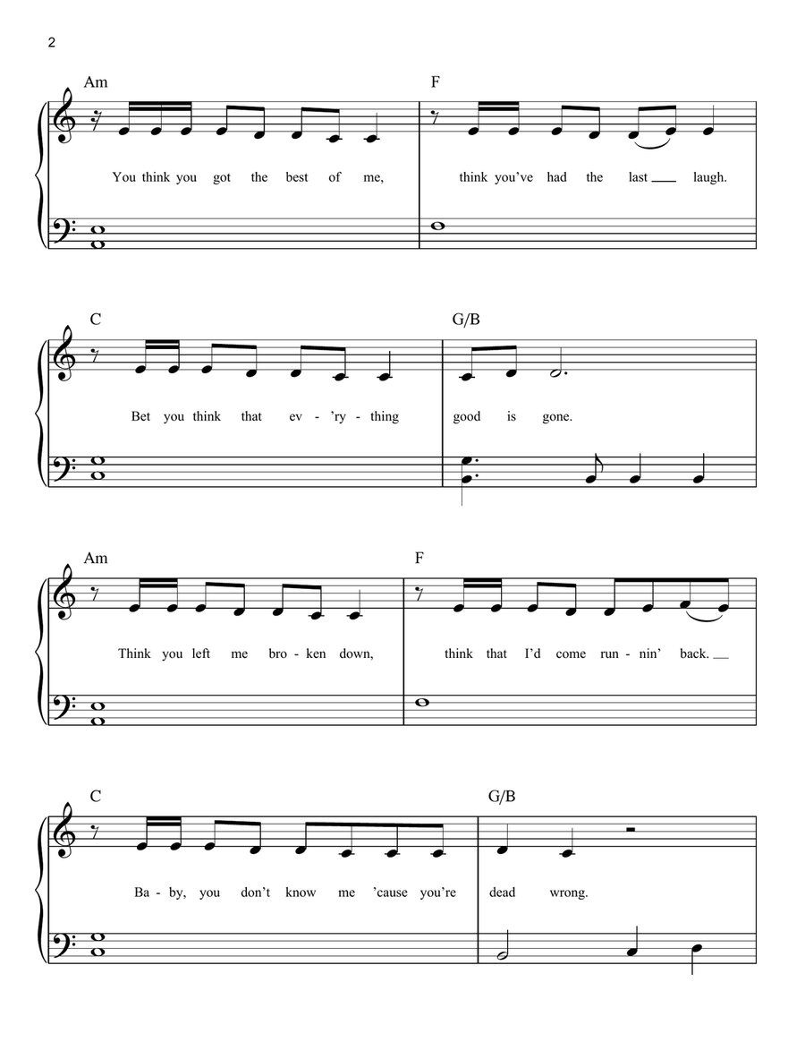 Stronger (What Doesn't Kill You) Voice scores gallery preview page 2