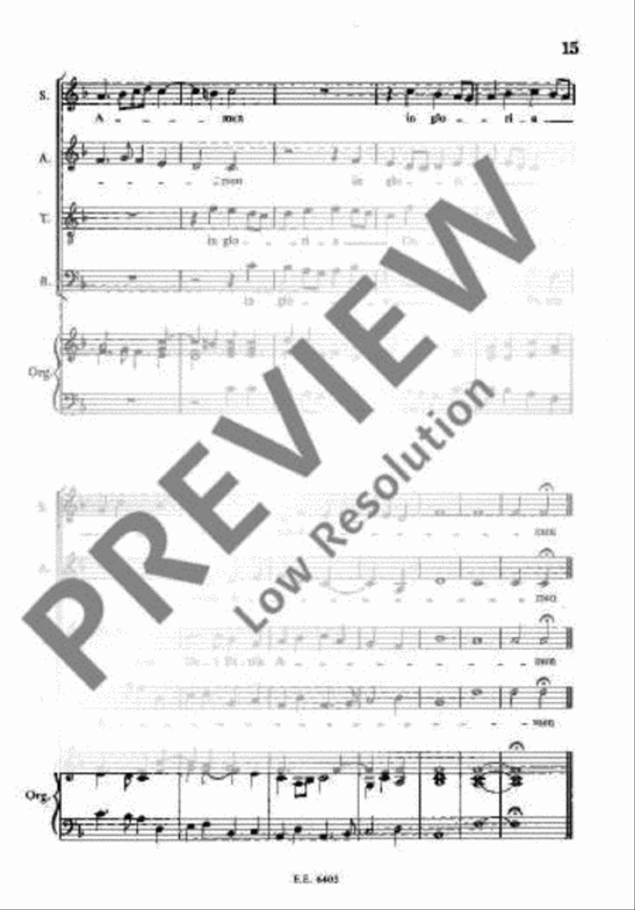 Messa Nr. II in F 4-Part scores gallery preview page 20