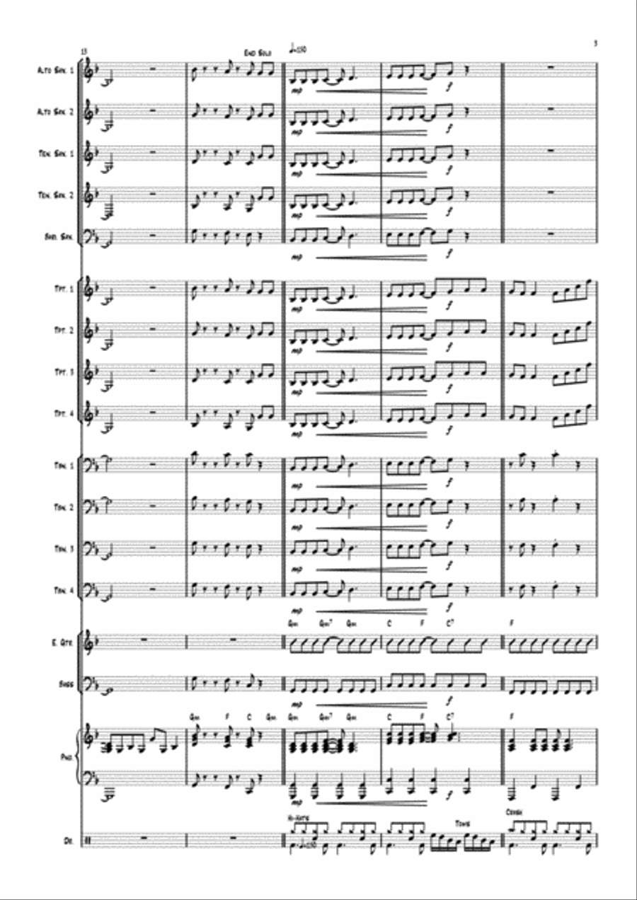 Don't Stop Me Now Jazz Ensemble scores gallery preview page 3