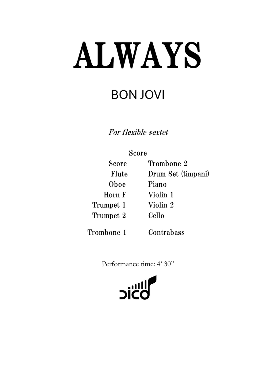 Always Chamber Orchestra scores gallery preview page 3