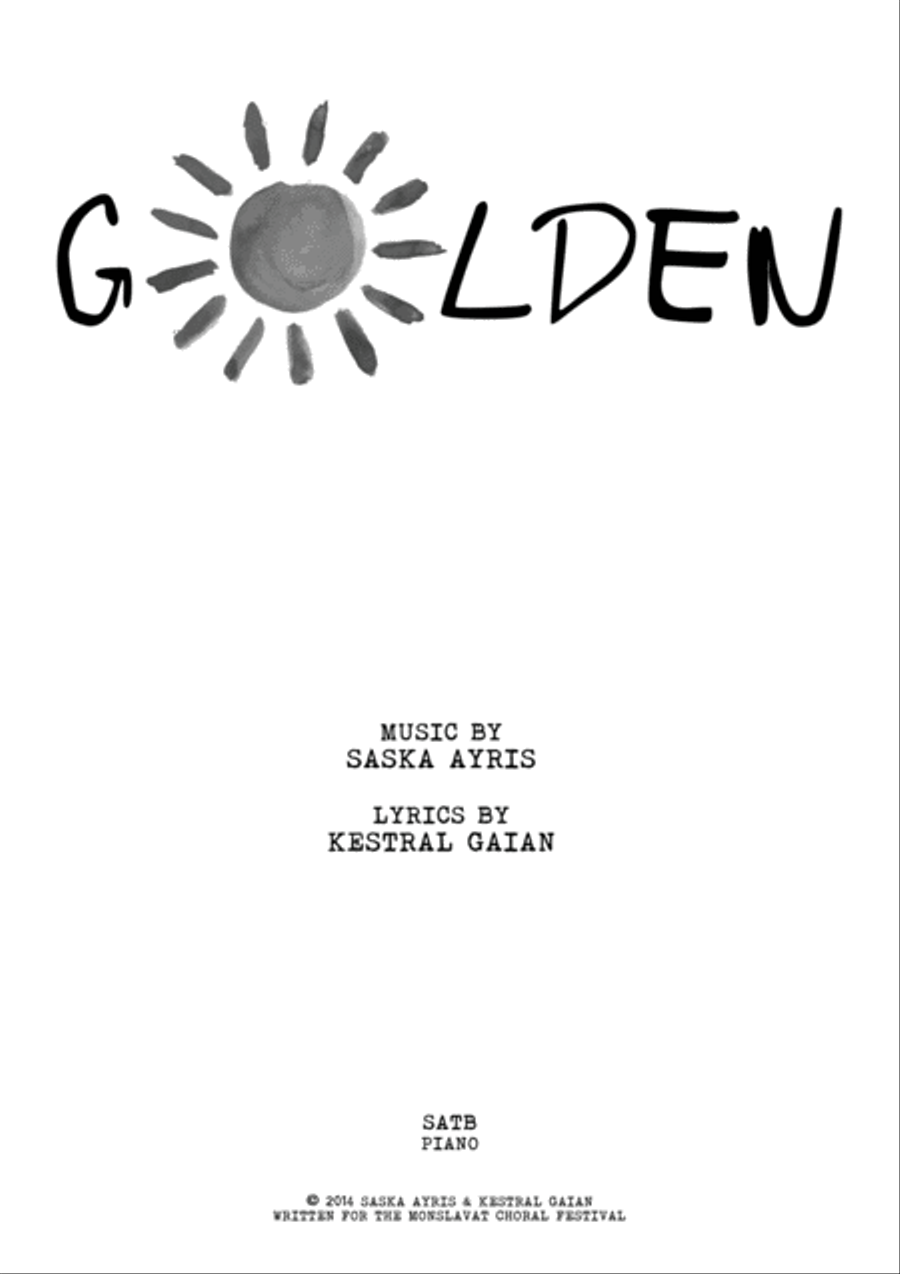 Golden Golden 4-Part scores gallery preview page 1
