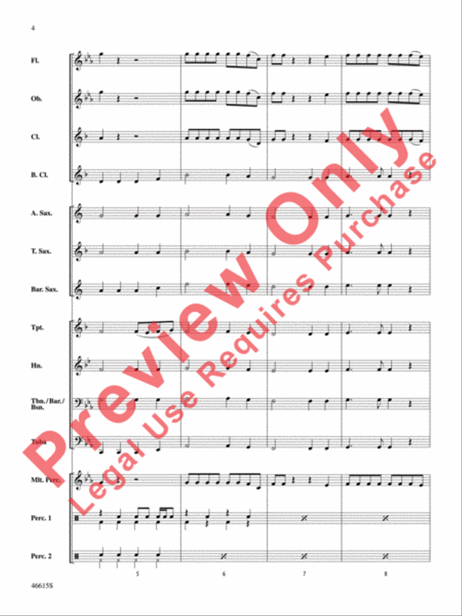 Short Cuts for Beginning Band -- Vol. 5 Concert Band scores gallery preview page 5