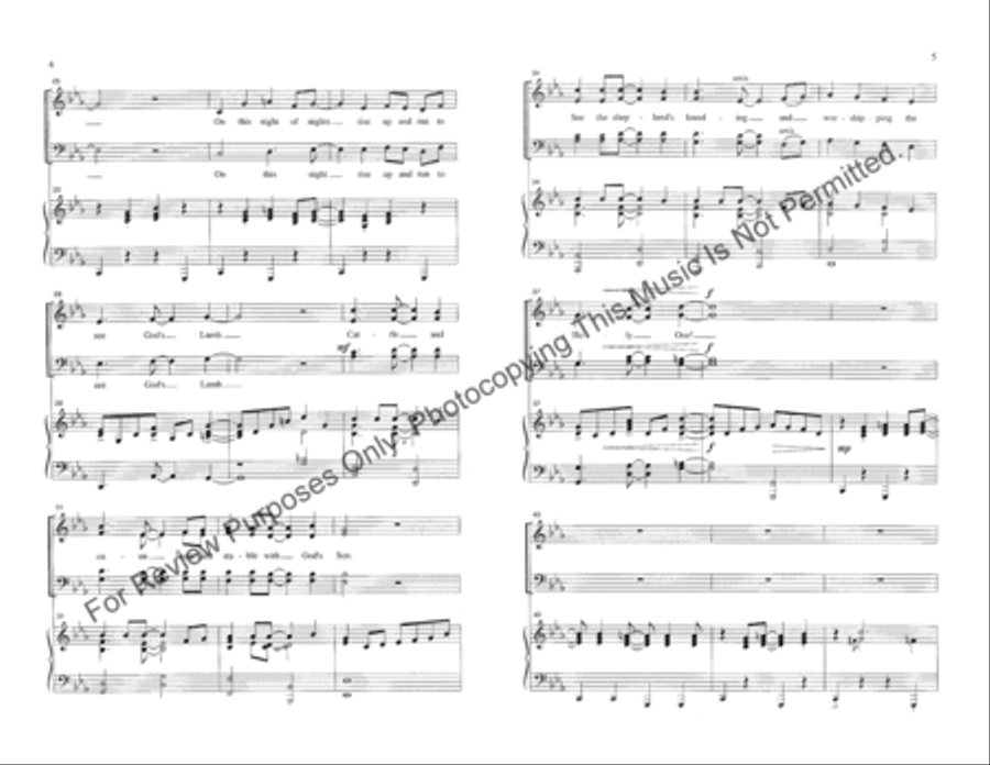 Shepherds, Leave Your Sheep 2-Part scores gallery preview page 3