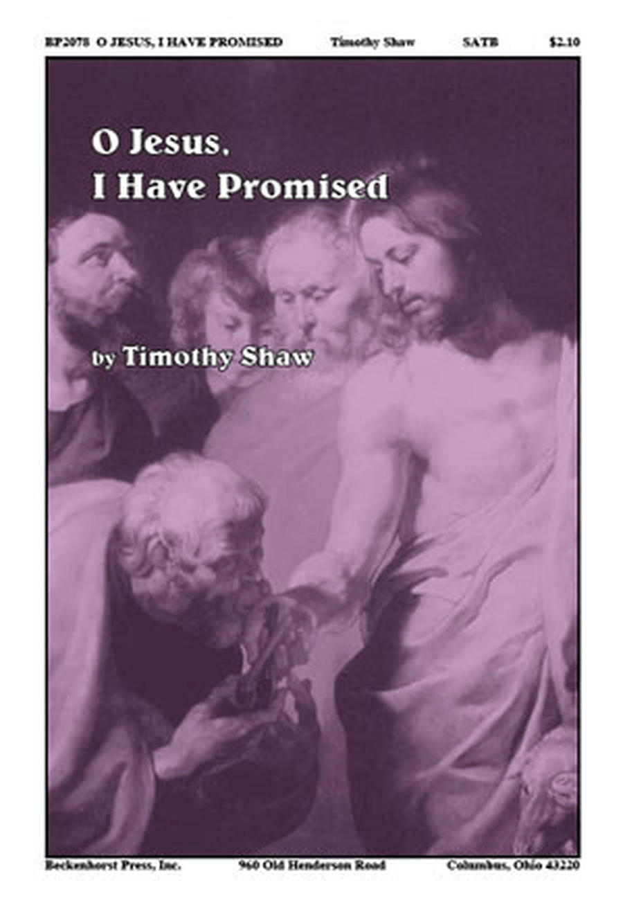 O Jesus, I Have Promised - Shaw 4-Part scores gallery preview page 1