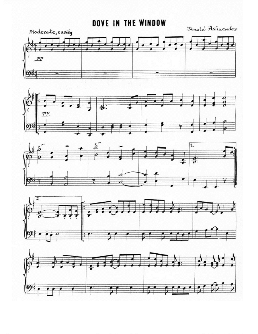 Traditional Patterns Piano Solo scores gallery preview page 1