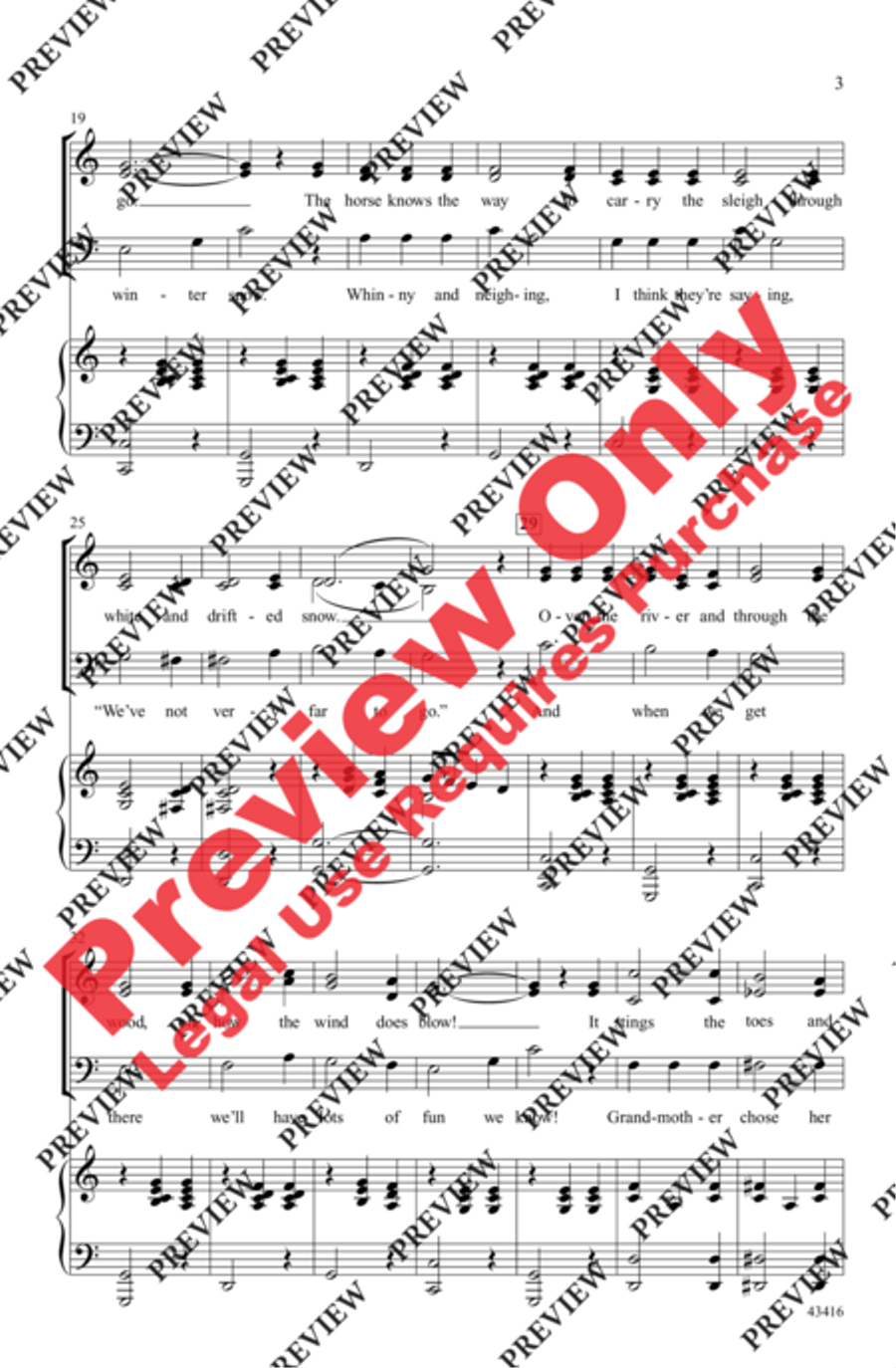 Over the River Over the River 3-Part scores gallery preview page 3