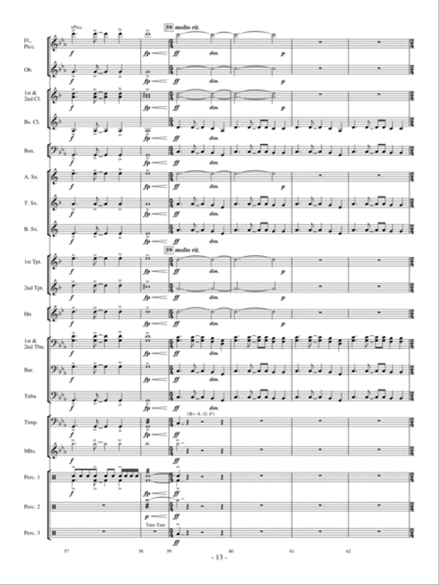 The Witch and the Saint Concert Band scores gallery preview page 12