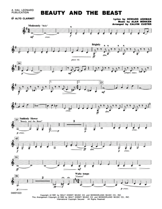 Book cover for Beauty and the Beast (Medley) - Eb Alto Clarinet