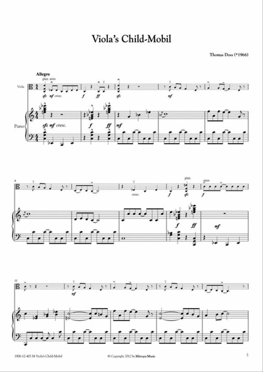 Viola's Child-Mobil Viola's Child-Mobil Piano Accompaniment scores gallery preview page 2
