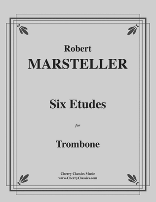 Book cover for Six Etudes for Trombone