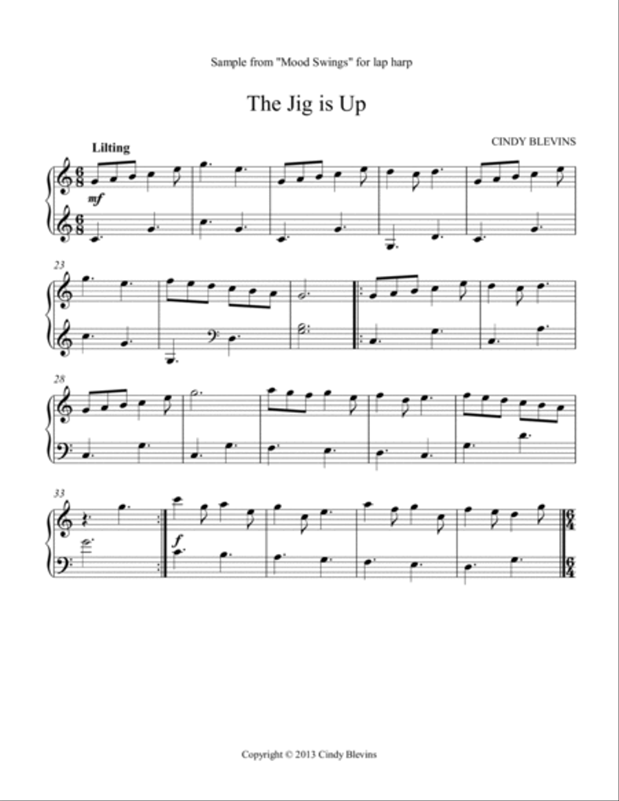 Mood Swings, 14 original solos for Lap Harp Lap Harp scores gallery preview page 3