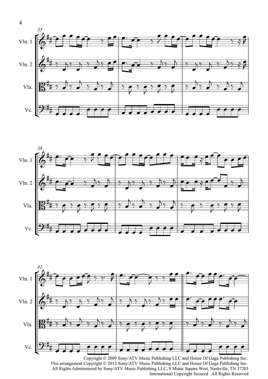 Alejandro Alejandro String Quartet scores gallery preview page 4