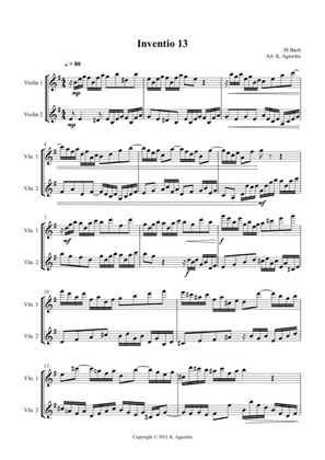 Inventio - Duet for 2 Violins